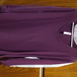 Purple V-Neck Sweater